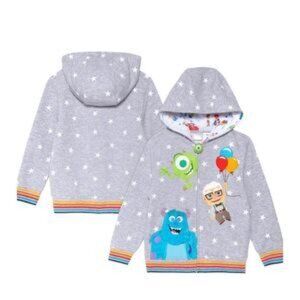 Disney Pixar Licensed Boys Character Zipper Jacket Size 6